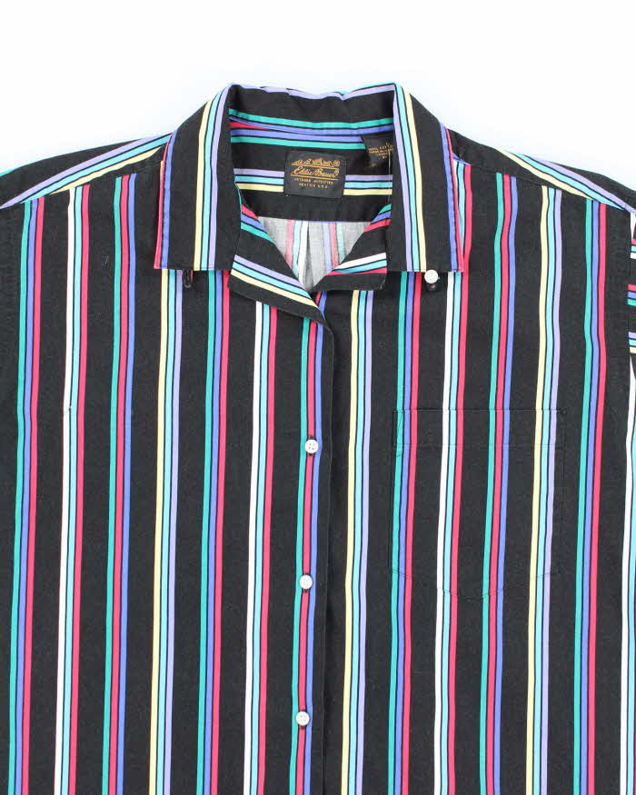 Vintage Eddie Bauer Striped Short Sleeve Shirt - L