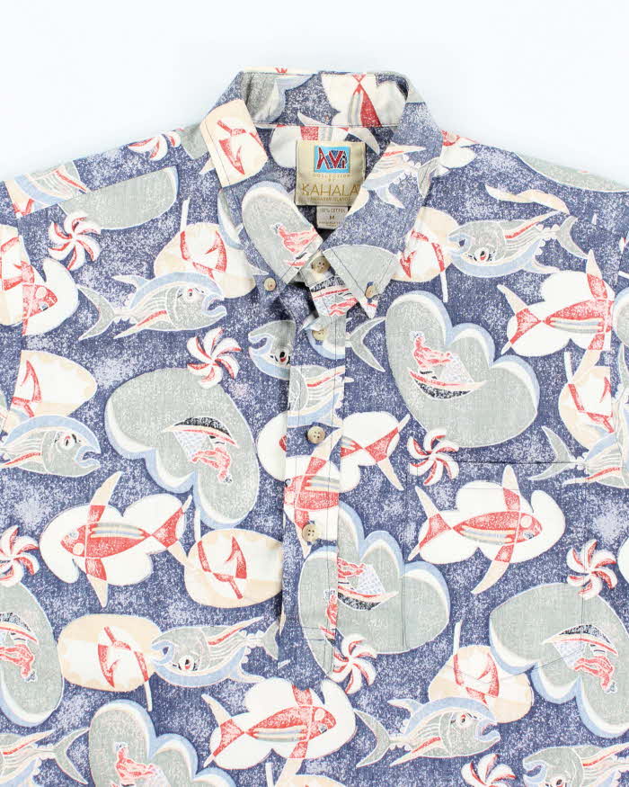 Vintage 00s Kahala Quart-Button Hawaiian Shirt - M