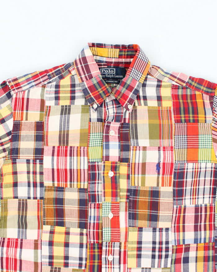 Vintage Ralph Lauren Checked Patchwork Shirt - L