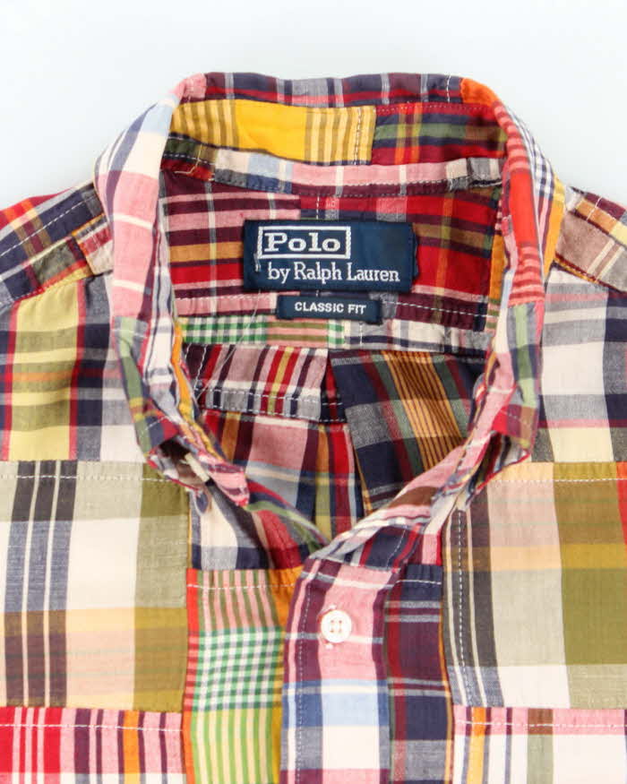 Vintage Ralph Lauren Checked Patchwork Shirt - L