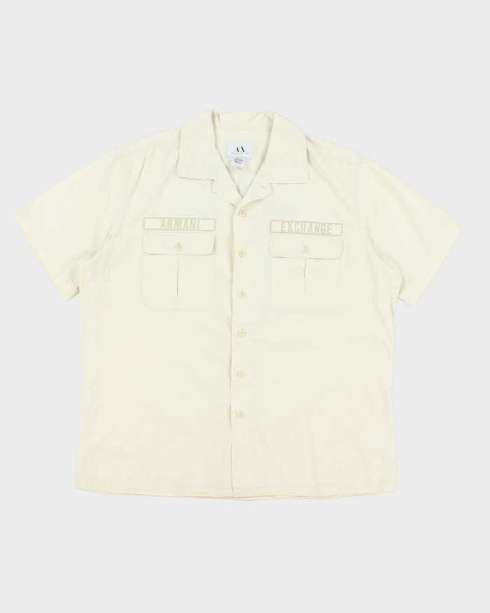 Vintage Y2k 00s Armani Exchange Short Sleeve Shirt - L