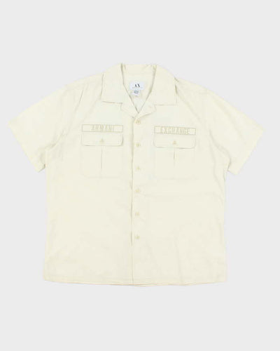 Vintage Y2k 00s Armani Exchange Short Sleeve Shirt - L