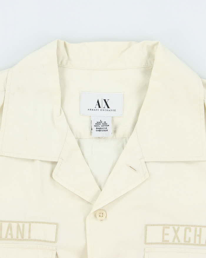 Vintage Y2k 00s Armani Exchange Short Sleeve Shirt - L