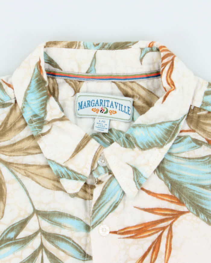 Vintage Margarita Ville Jimmy Buffet Hawaiian Shirt - L