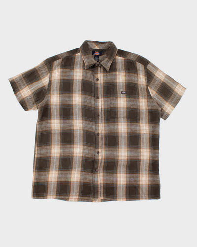 Vintage Dickies Woven Checked Short Sleeve Shirt - XL