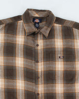 Vintage Dickies Woven Checked Short Sleeve Shirt - XL