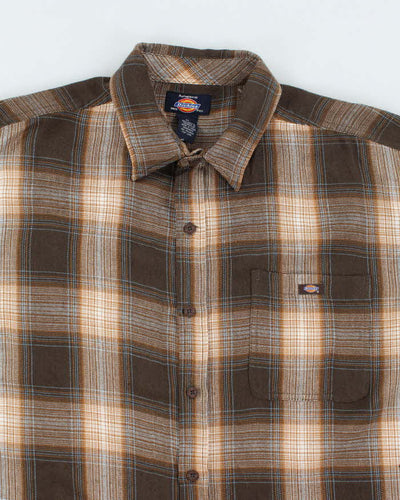 Vintage Dickies Woven Checked Short Sleeve Shirt - XL