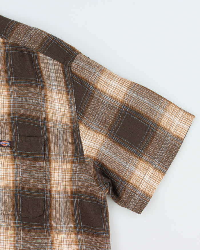Vintage Dickies Woven Checked Short Sleeve Shirt - XL
