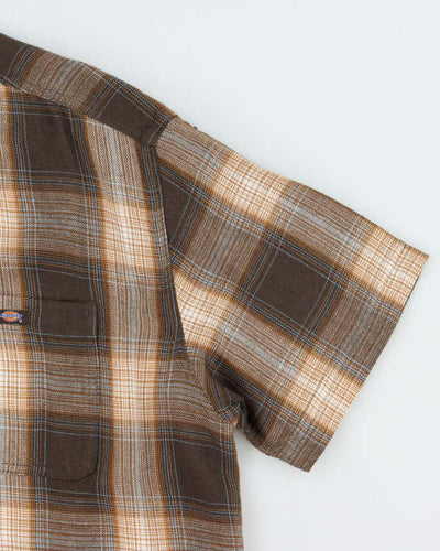 Vintage Dickies Woven Checked Short Sleeve Shirt - XL