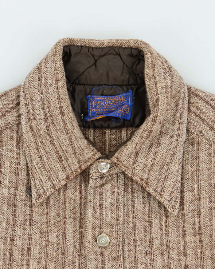 Vintage 70s Pendleton Wool Short Sleeve Shirt - M
