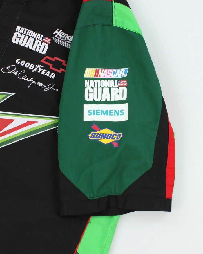 Vintage 2000's Nascar Mountain Dew Car Racing Short Sleeve Shirt - L