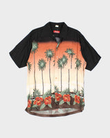 Vintage Y2K Dolce &amp; Gabbana Palm Tree Printed Hawaiian Shirt - L