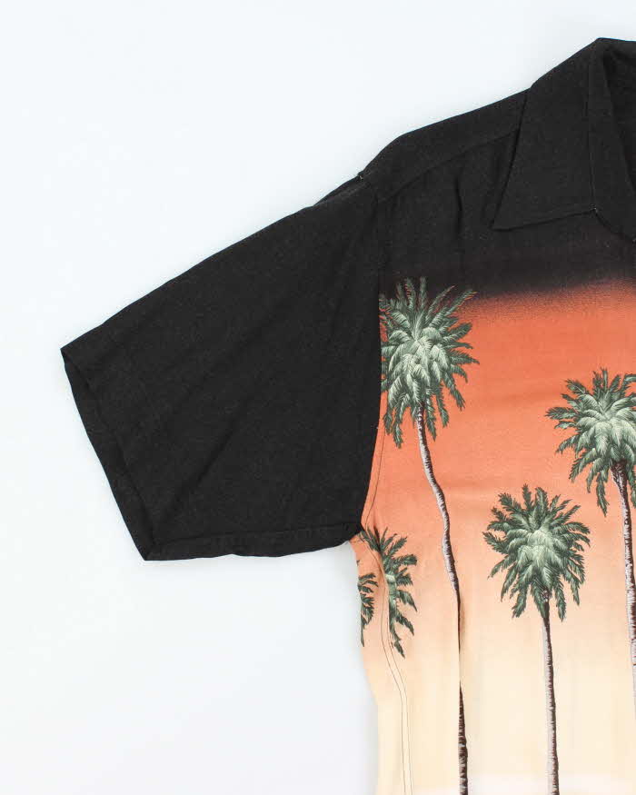 Vintage Y2K Dolce &amp; Gabbana Palm Tree Printed Hawaiian Shirt - L