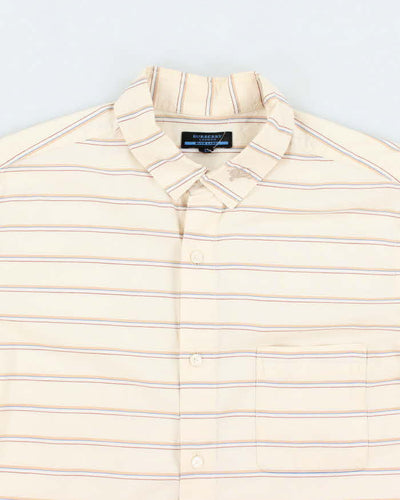 Vintage 90's Burberry Brit Horizontal Striped Shirt - L