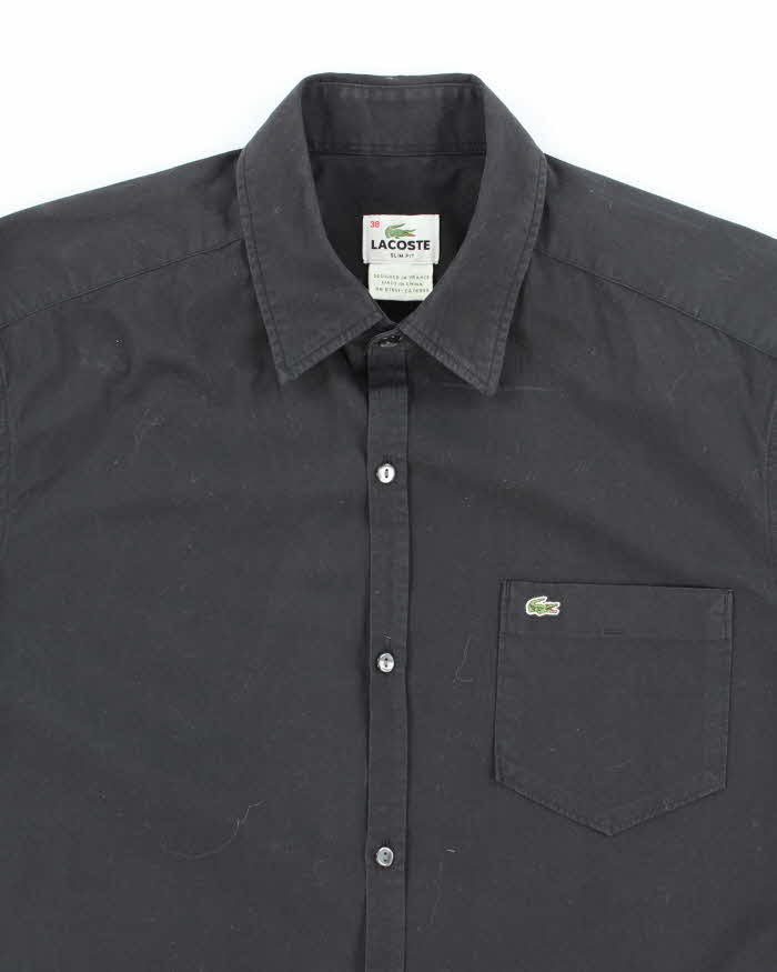 Vintage 2000's Lacoste Slim Fit Plain Shirt - M