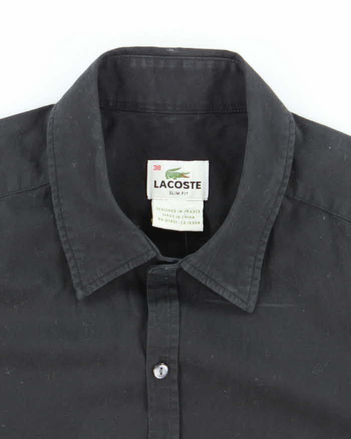 Vintage 2000's Lacoste Slim Fit Plain Shirt - M