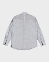 Vintage Y2K Eighty Eight Pin Striped Button Up Shirt - XL