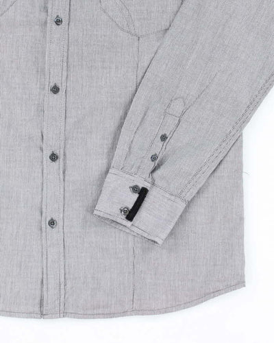 Vintage Y2K Eighty Eight Pin Striped Button Up Shirt - XL