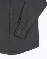 Vintage 80's Rose Embroidered Western Style Shirt - M