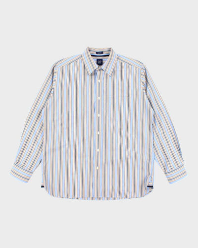 Vintage 2000's GAP Striped Long-sleeved Shirt - M
