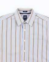 Vintage 2000's GAP Striped Long-sleeved Shirt - M