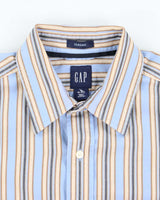 Vintage 2000's GAP Striped Long-sleeved Shirt - M