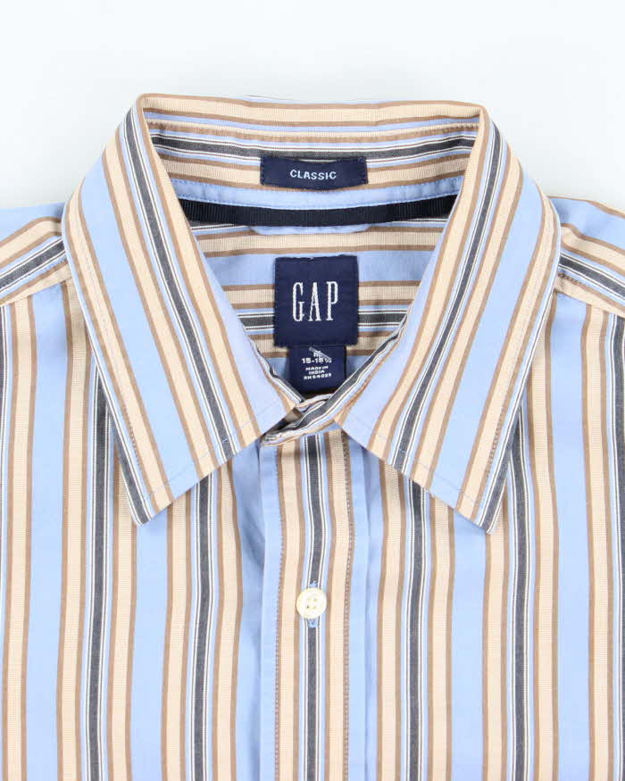 Vintage 2000's GAP Striped Long-sleeved Shirt - M