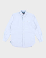 Vintage 2000's Ralph Lauren Plain Blue Shirt - M