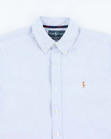 Vintage 2000's Ralph Lauren Plain Blue Shirt - M