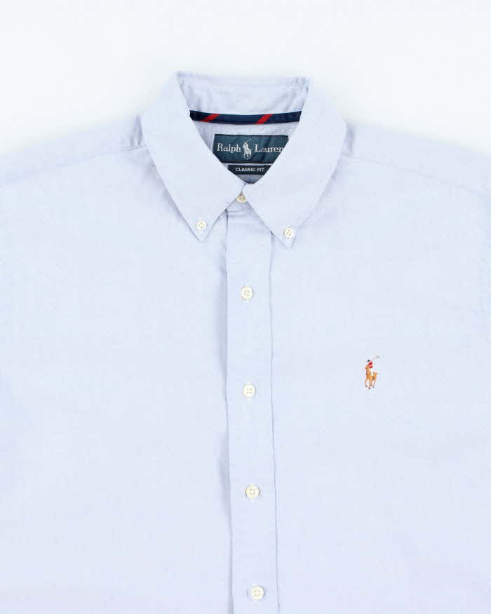 Vintage 2000's Ralph Lauren Plain Blue Shirt - M
