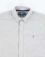 Vintage 2000's Ralph Lauren Plain Grey Shirt - M