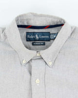 Vintage 2000's Ralph Lauren Plain Grey Shirt - M