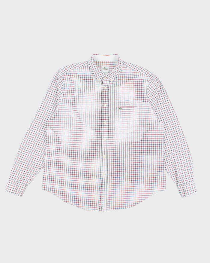 Vintage 2000's Lacoste Striped Button Up Shirt - XL