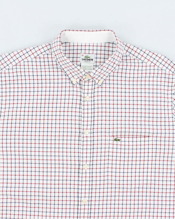 Vintage 2000's Lacoste Striped Button Up Shirt - XL