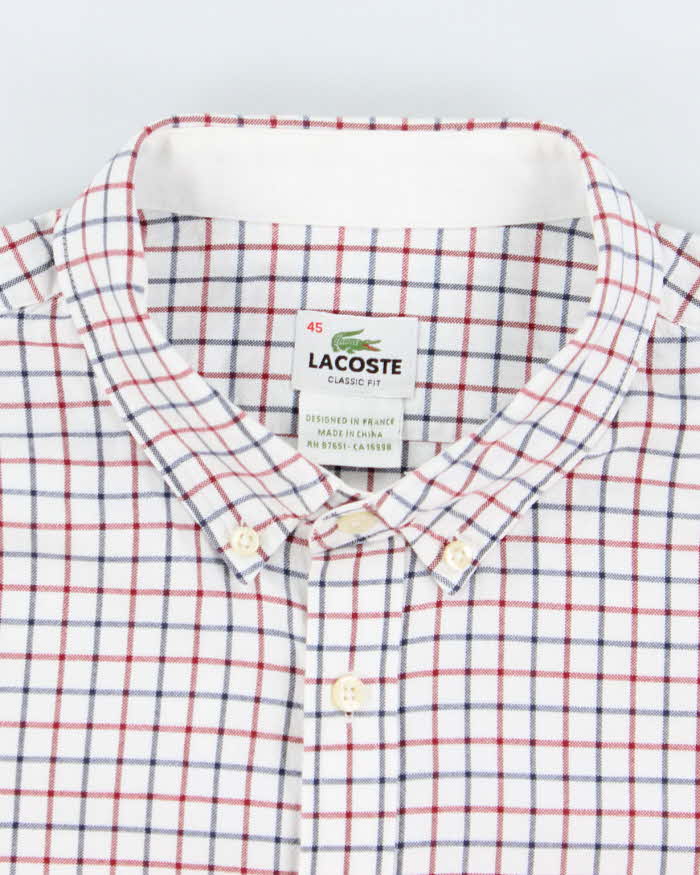 Vintage 2000's Lacoste Striped Button Up Shirt - XL