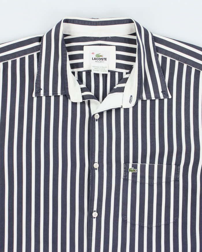 Vintage 2000's Lacoste Striped Button Up Shirt - L