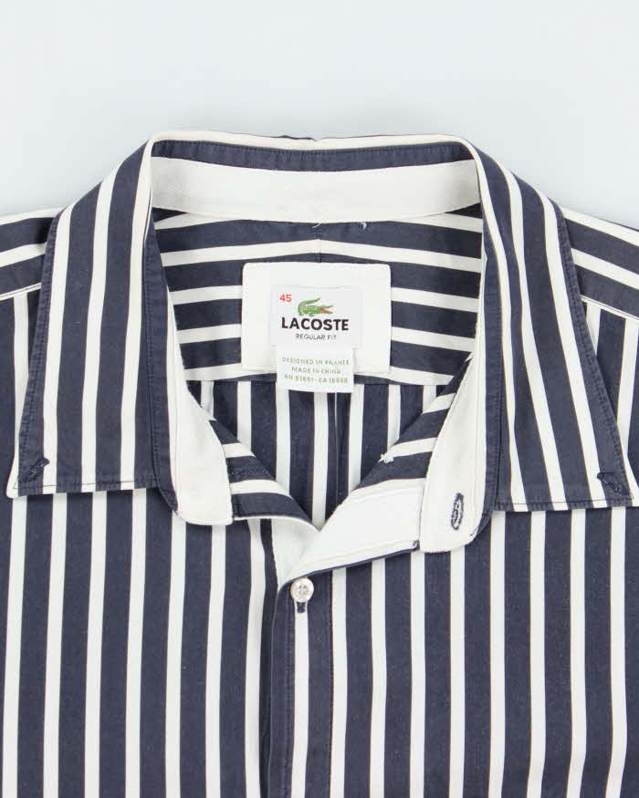 Vintage 2000's Lacoste Striped Button Up Shirt - L
