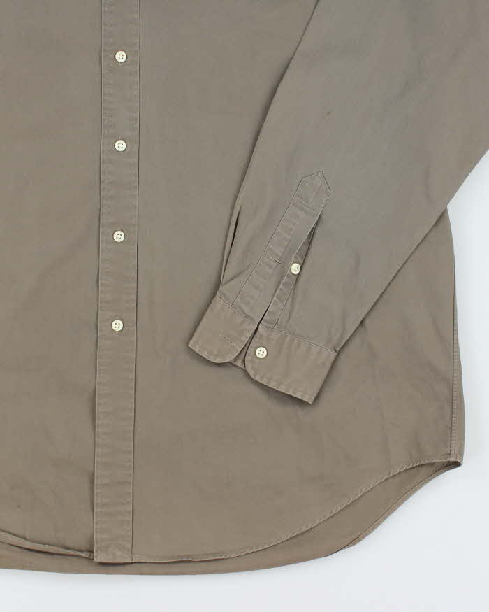 Vintage 90's Ralph Lauren Oversized Plain Button Up Shirt - XL