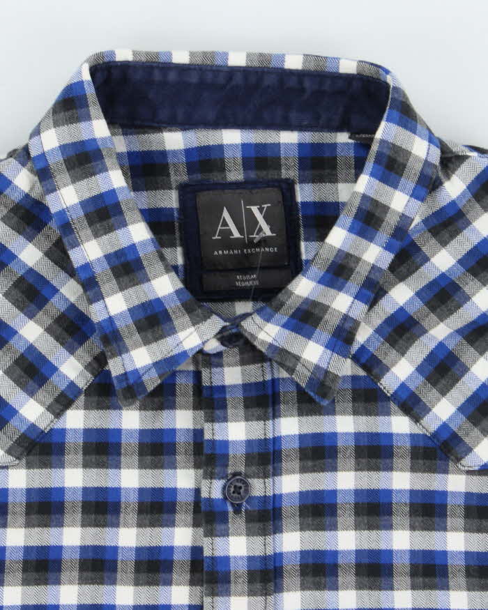 Vintage Y2K Armani Exchange Button Up Flannel Shirt - S