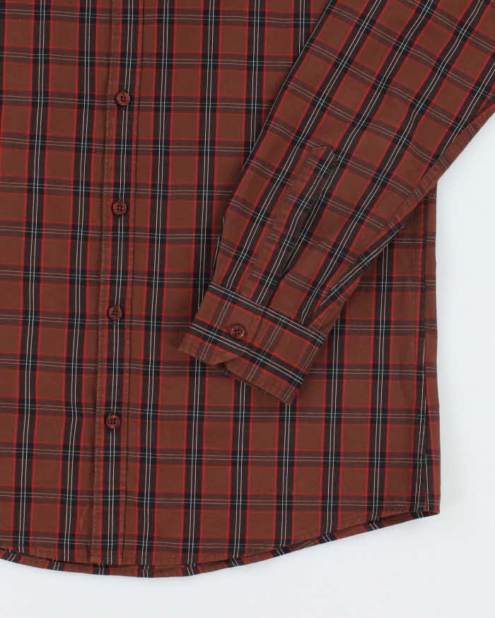 Vintage Y2K Lacoste Striped Button Up Shirt - M