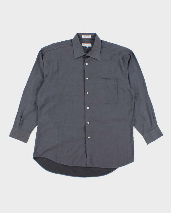 Vintage 2000's Christian Dior Plain Grey Shirt - L