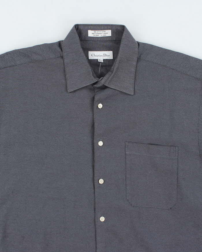 Vintage 2000's Christian Dior Plain Grey Shirt - L