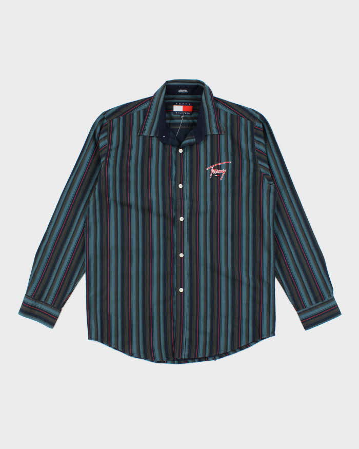 Vintage 2000's Tommy Hilfiger Striped Button Up Shirt - XL