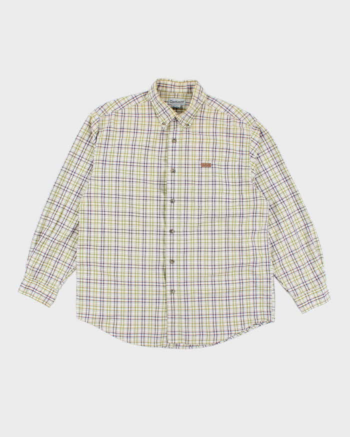 Vintage 2000's Carhartt Flannel Shirt Button Up Shirt - L