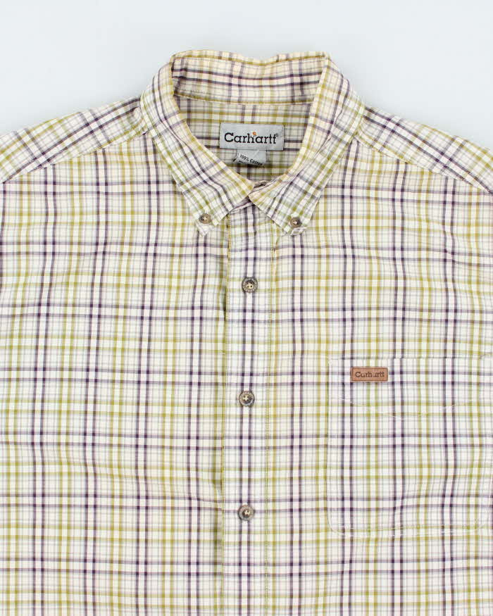 Vintage 2000's Carhartt Flannel Shirt Button Up Shirt - L