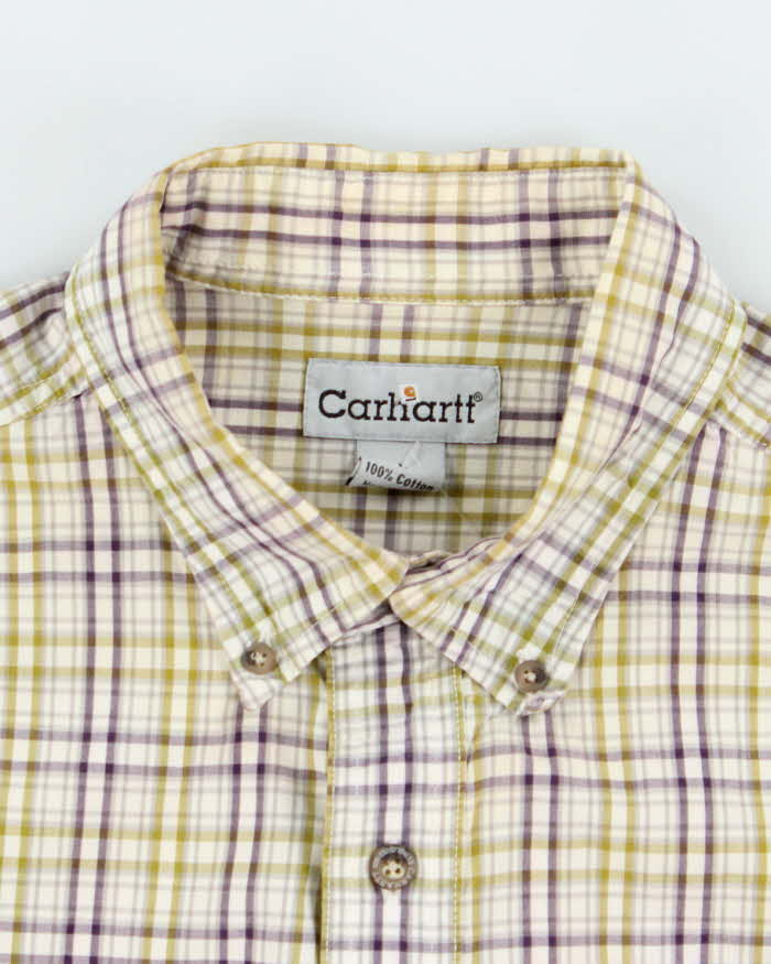 Vintage 2000's Carhartt Flannel Shirt Button Up Shirt - L