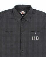 Vintage 2000's Harley Davidson Embroidered Biker Shirt - XL