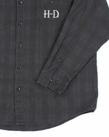Vintage 2000's Harley Davidson Embroidered Biker Shirt - XL
