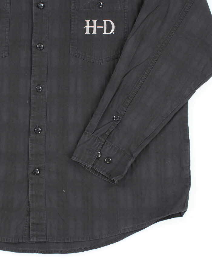 Vintage 2000's Harley Davidson Embroidered Biker Shirt - XL