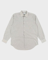 Vintage 2000's Balmain Striped Button Up Shirt - L
